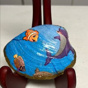 Hand Crafted Dolphins Shell Trinket Dish